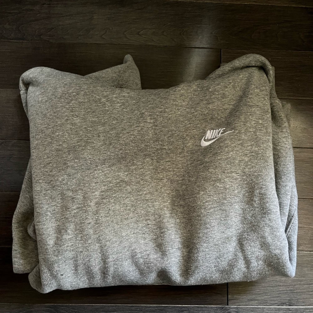 Gray Nike hoodie